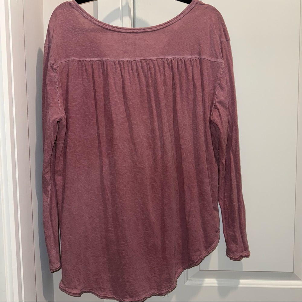 We The Free Dusty Rose Long Sleeve Top - Picture 2 of 3